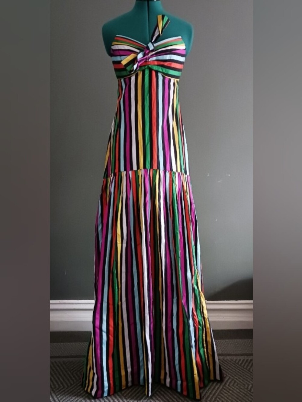 NWT Caroline Constas Strapless  Maxi Dress Size S